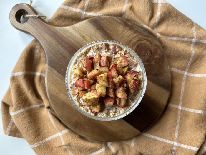 Appeltaart overnight oats