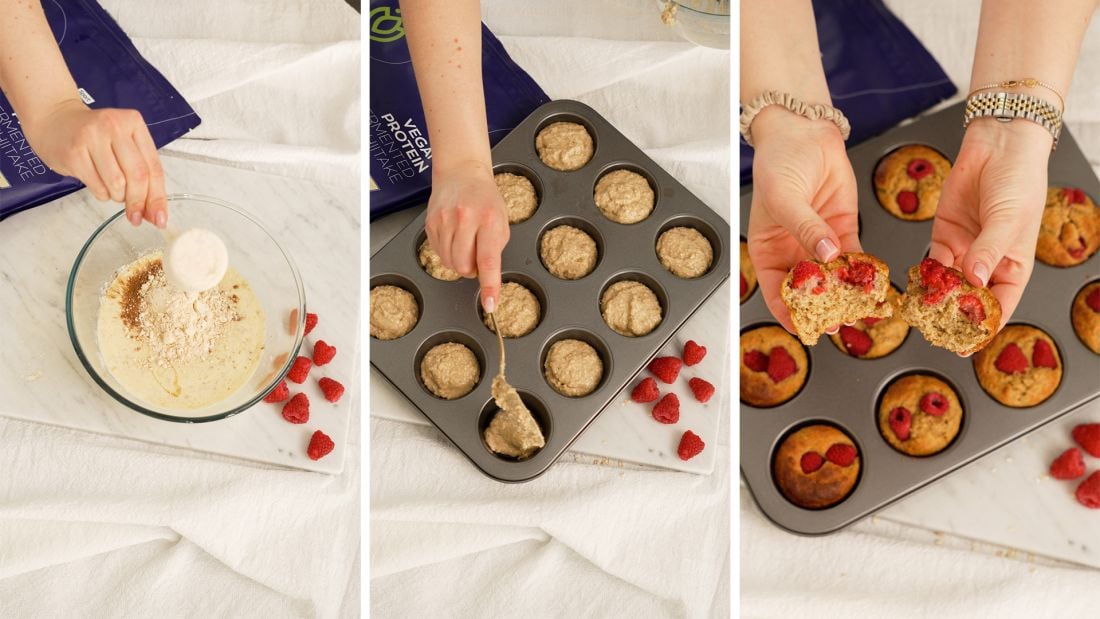 Protein Raspberry Muffins