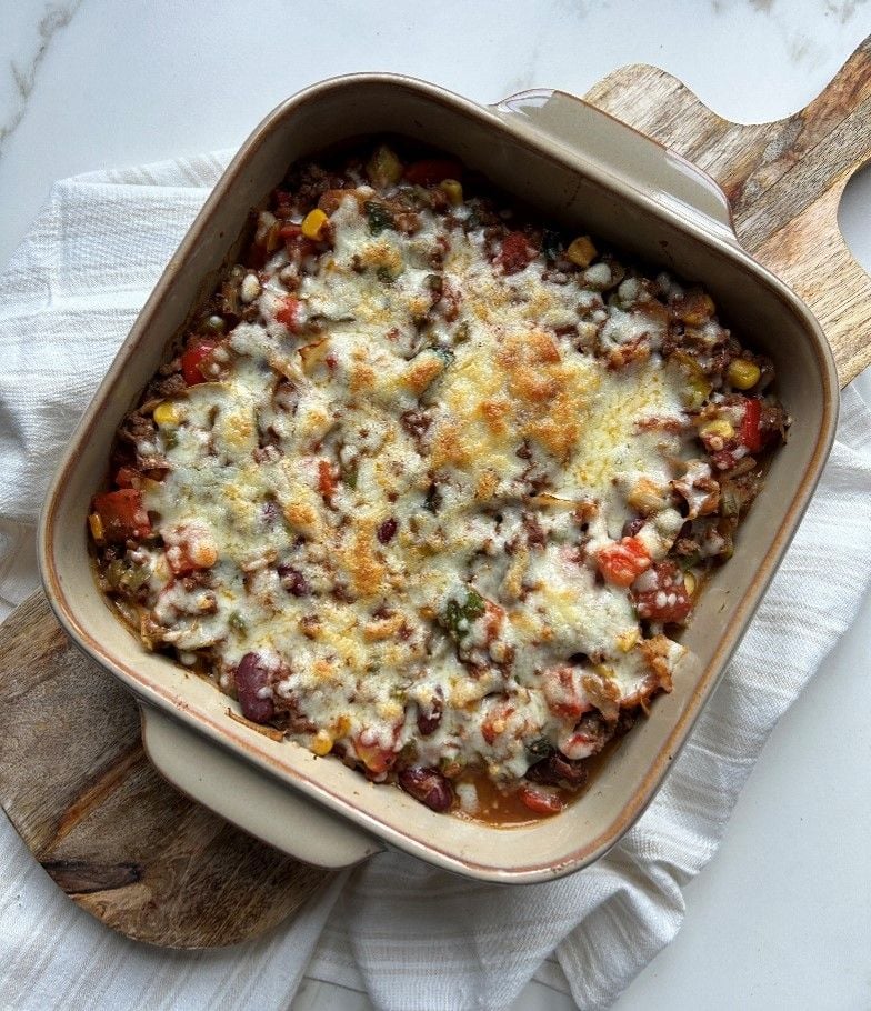 Mexicaanse ovenschotel met gehakt