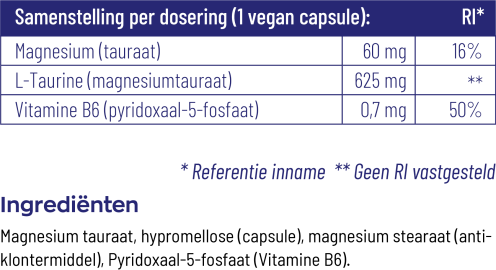 Magnesium Tauraat met P-5-P®