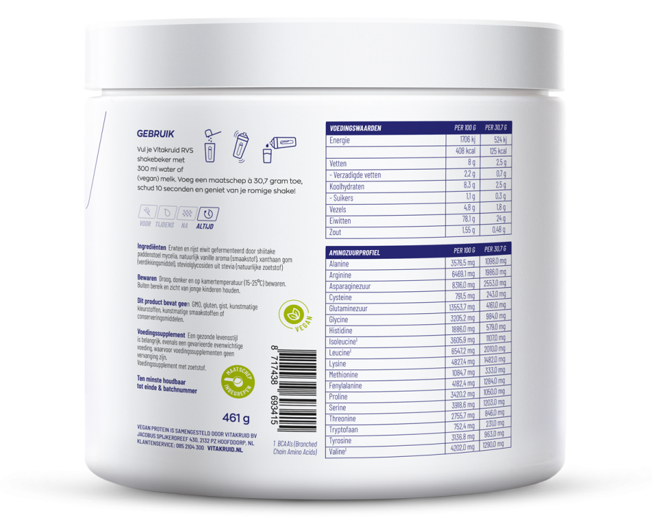 Vegan Protein fermented by Shiitake