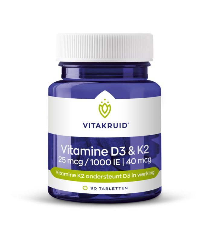 Vitamine D3 & K2 tabletten