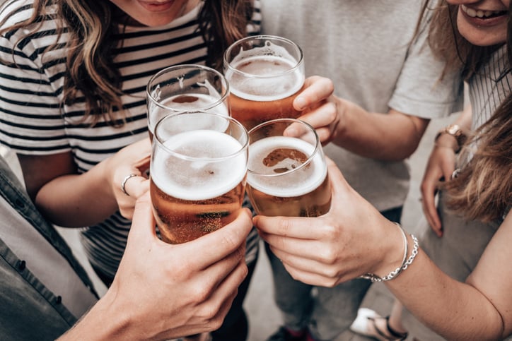 Geproost met bier