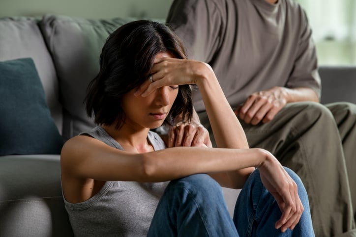Vrouw heeft stress